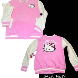 Hello Kitty Pink and White Bomber Jacket